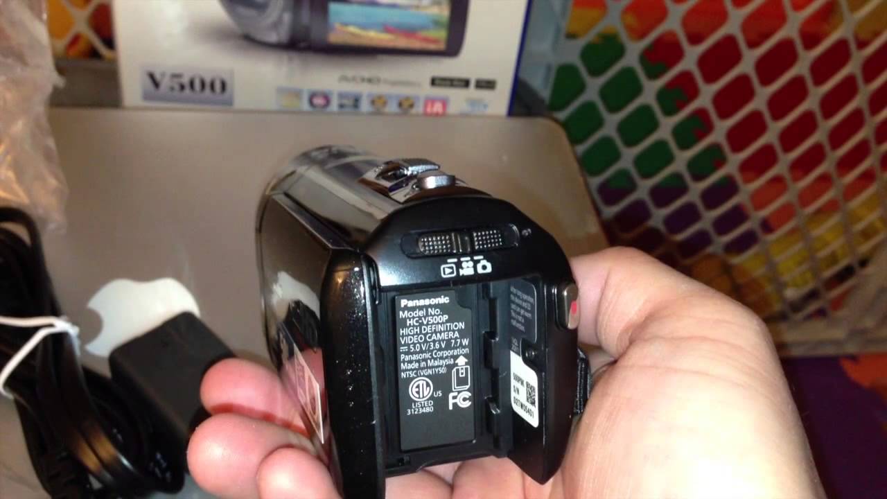 Panasonic HC-V500 1080P HD Camcorder Unboxing & Video Test