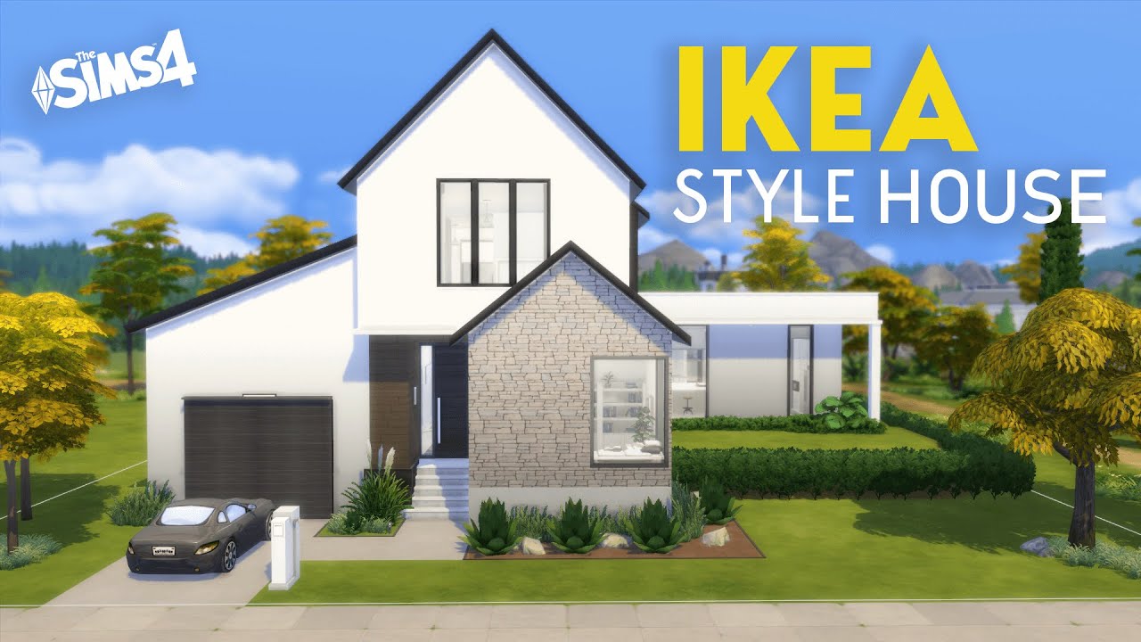 IKEA STYLE HOUSE | No CC | The Sims 4 Stop Motion Speed Build