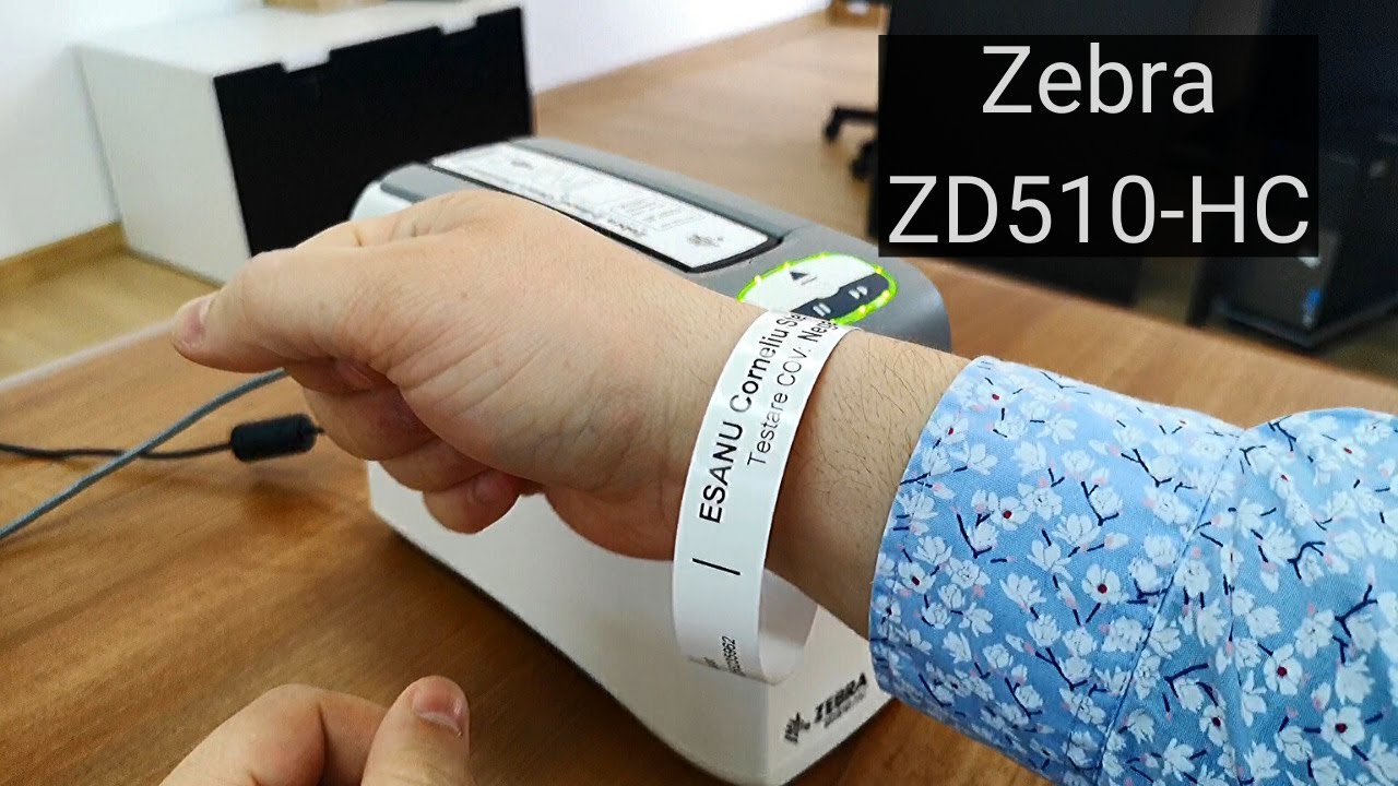 Bratari de indentificare a pacientilor imprimate cu Zebra ZD510-HC