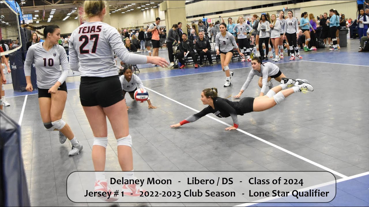 Delaney Moon #1 Libero Volleyball Highlights Lone Star Part 1 