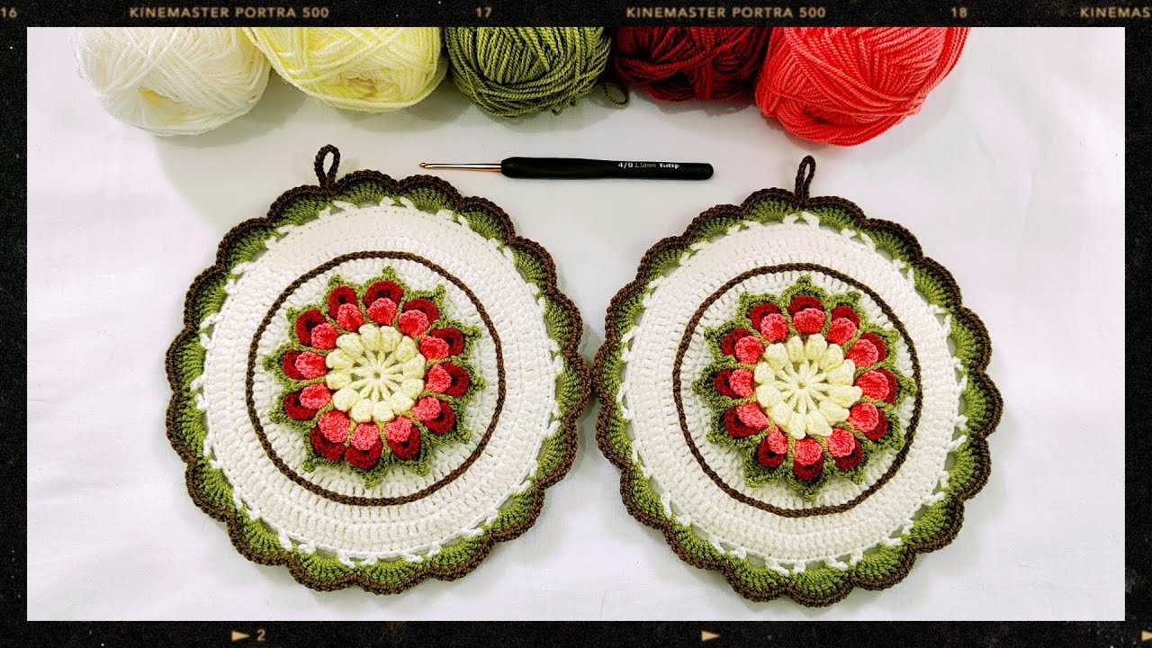 آموزش دستگیره گل ژربرای شیک و جذاب با کلی نکات مهم و کاربردی بافت حرفه ای ... باهاش میلیونر شوووو🤩