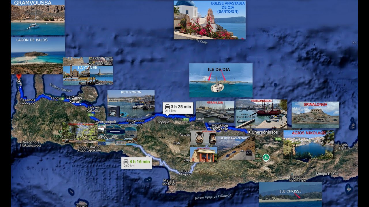 24)  TOUTE LA CRETE ET SANTORIN  EN SEULEMENT 30 mn DU 3 AU 17 SEPT 2021 EPISODE 24