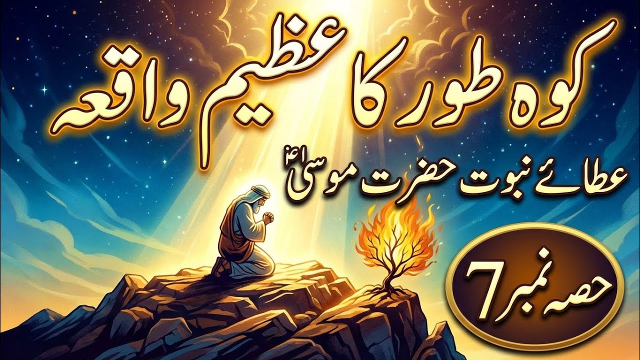 The Great Event of Mount Tur | Prophet Musa (AS) Receives Prophethood | Part 7 @Story12g
