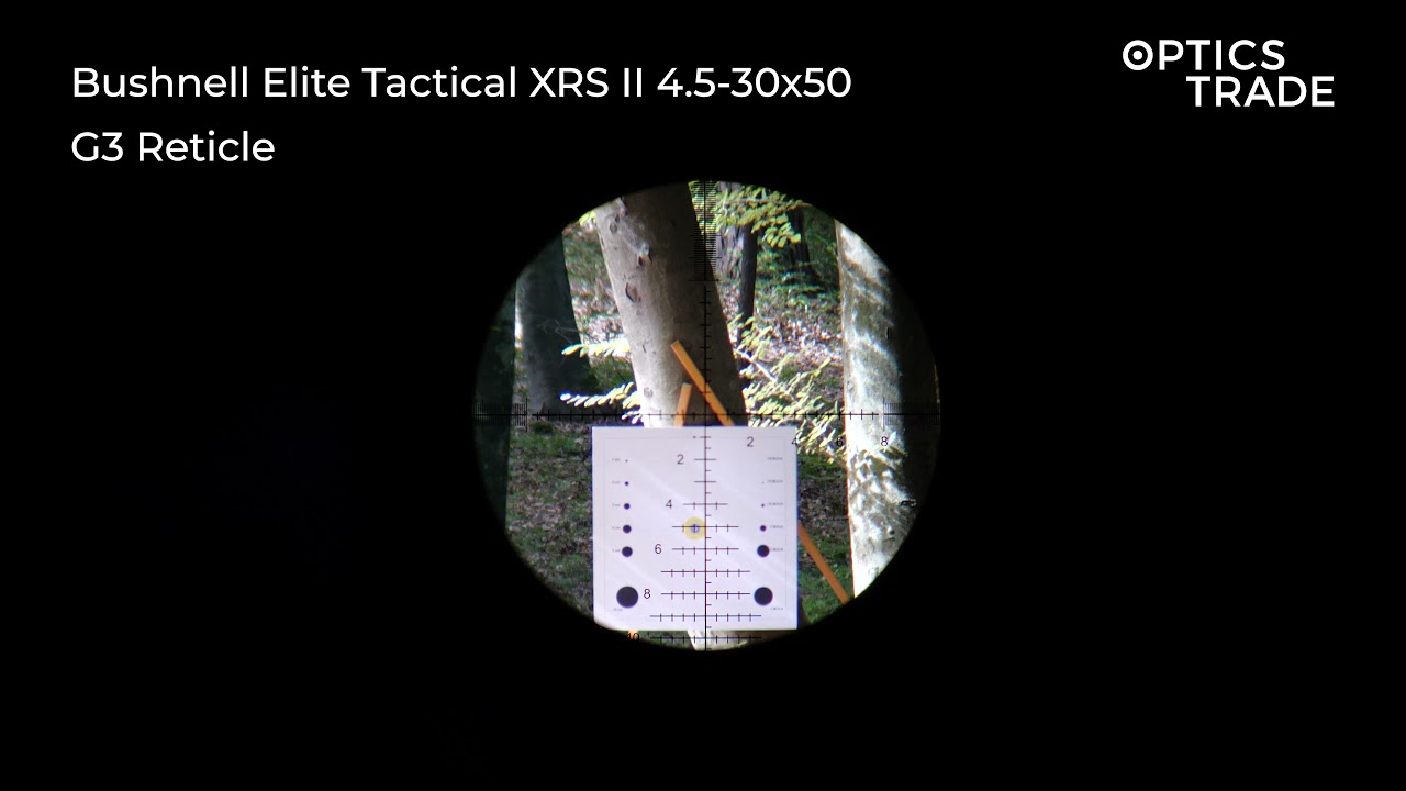 Bushnell Elite Tactical XRS II 4.5-30x50 Reticle G3 | Optics Trade Reticle Subtensions