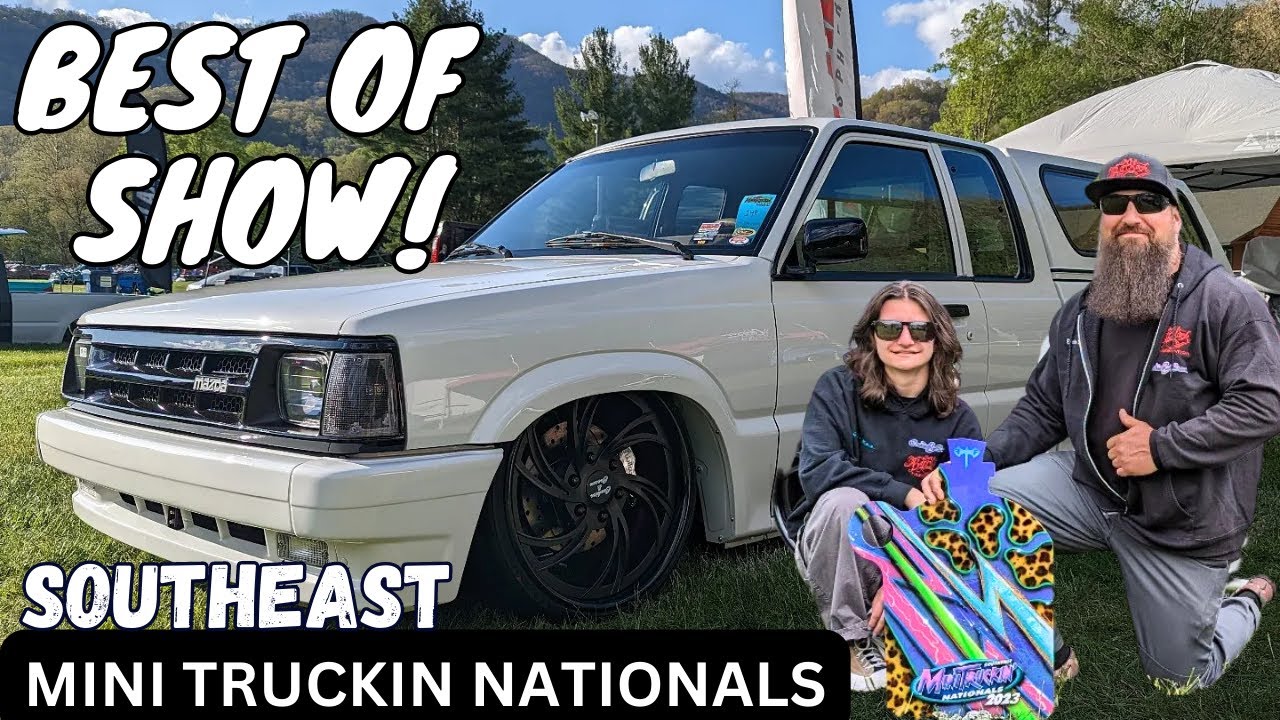 'COOKIES AND CREAM' BEST IN SHOW MINI TRUCK NATIONALS 2023 1991 MAZDA TRUCK