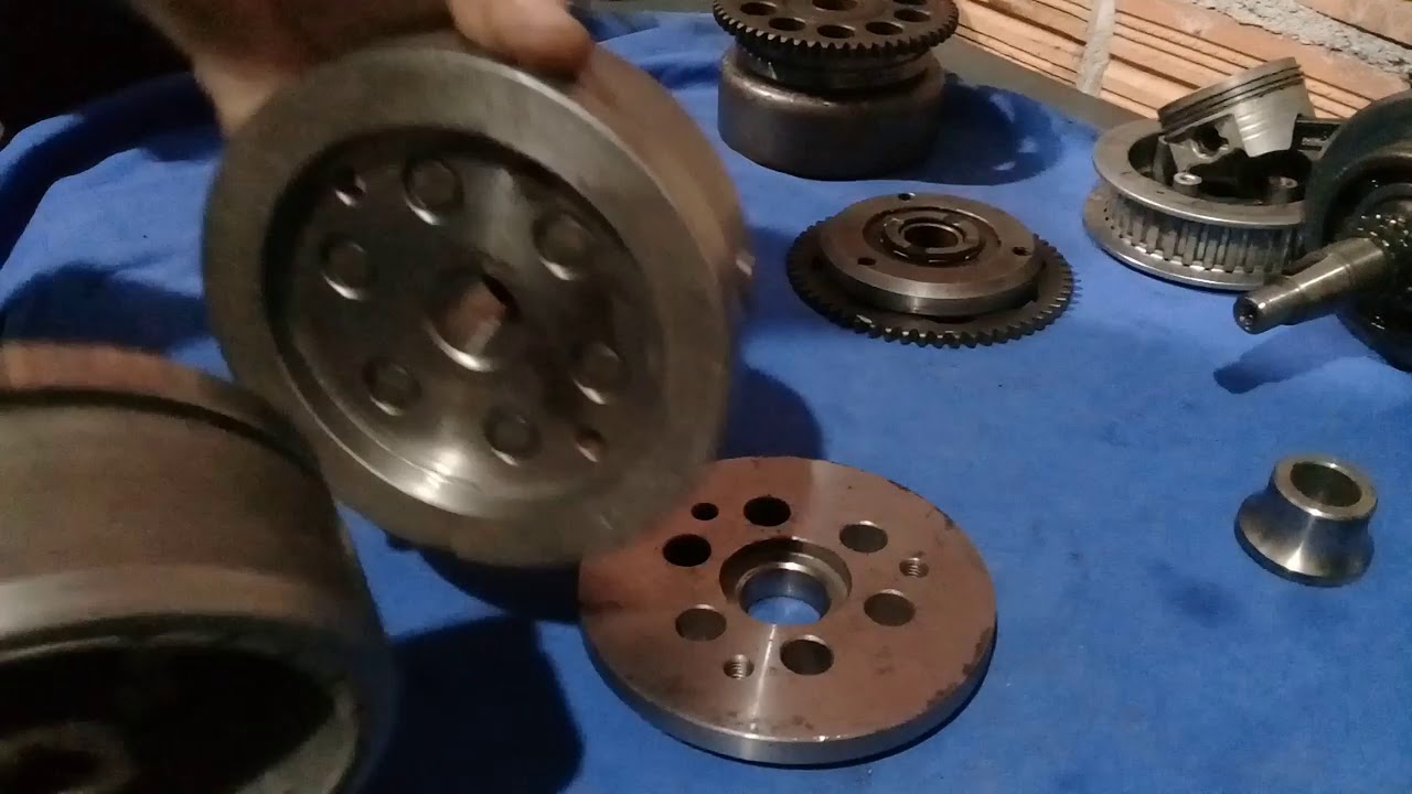 86#part 03 como colocar mais peso no volante magneto da 150