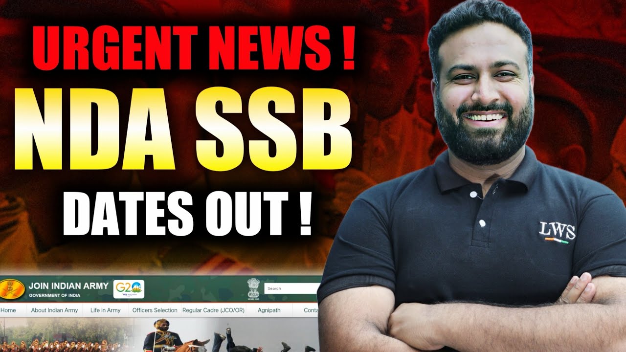 NDA SSB Dates Released Now! 😱 Select Your SSB Date | What To Do If Option Not Showing? | LWS