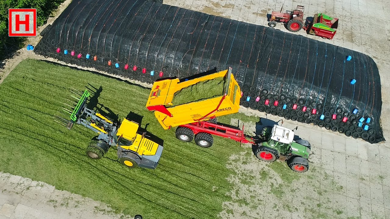 Gras hakselen + kuilwerk | New Holland FX60 | Grass silage + Pitwork | Buijert Kamperveen