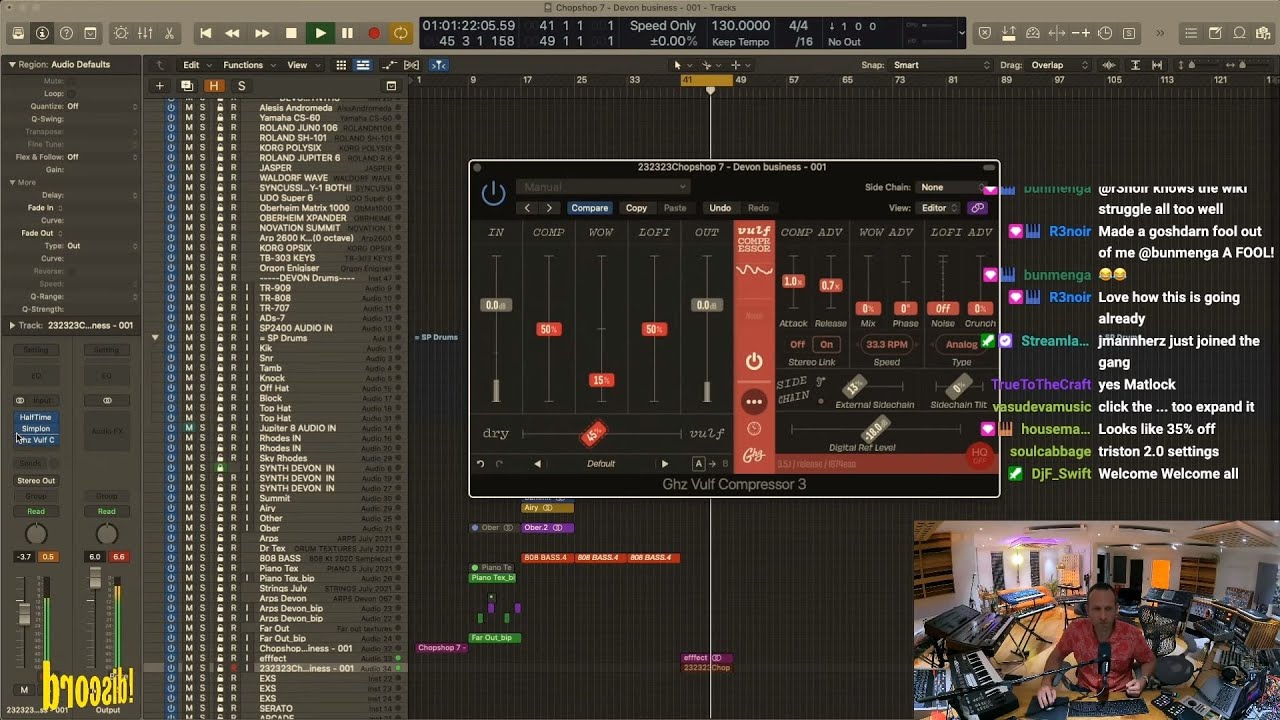 MJ. Cole (Making Music in Devon - Chopshop 7 🥢🥢🥢)  Twitch Sream