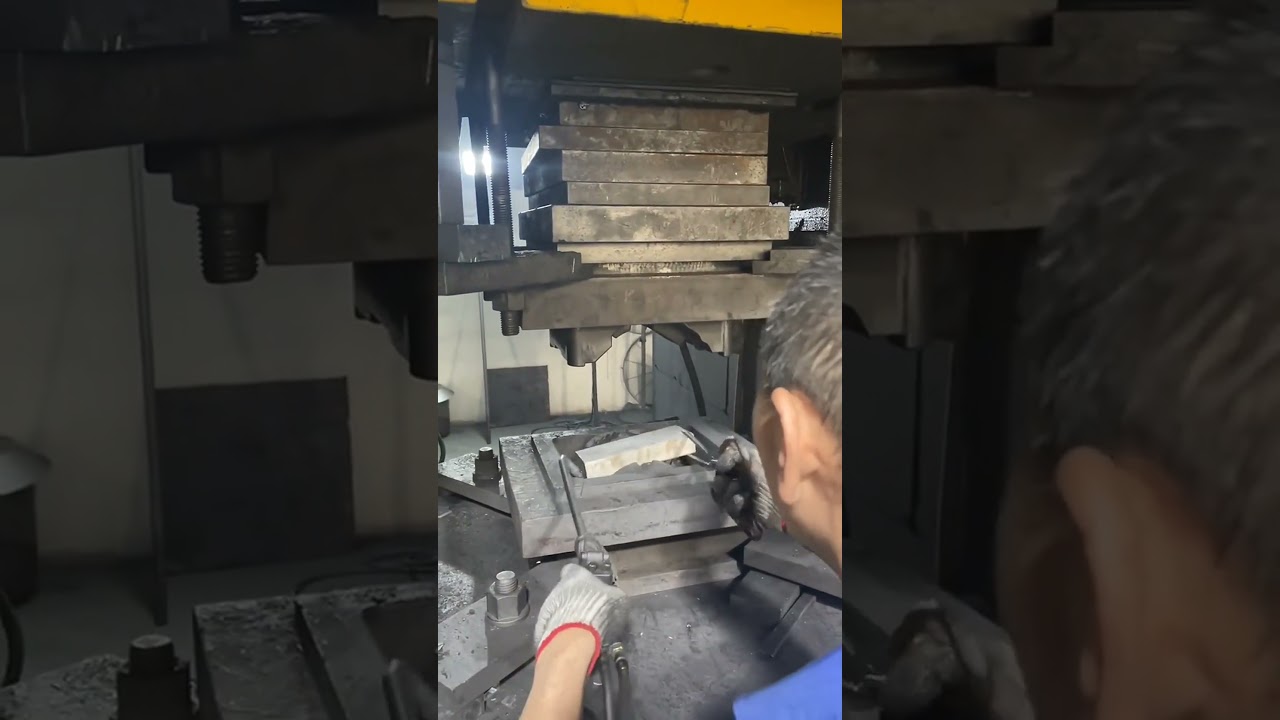 Metal press shaping process