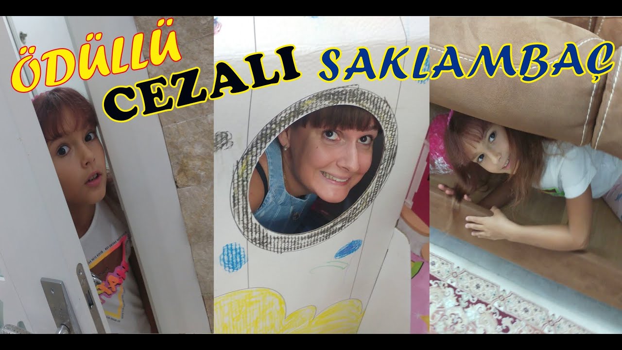 Ödüllü cezalı saklambaç   Elif ile Eğlenceli Video #EvdeKal #SendeOyna #SendeYap