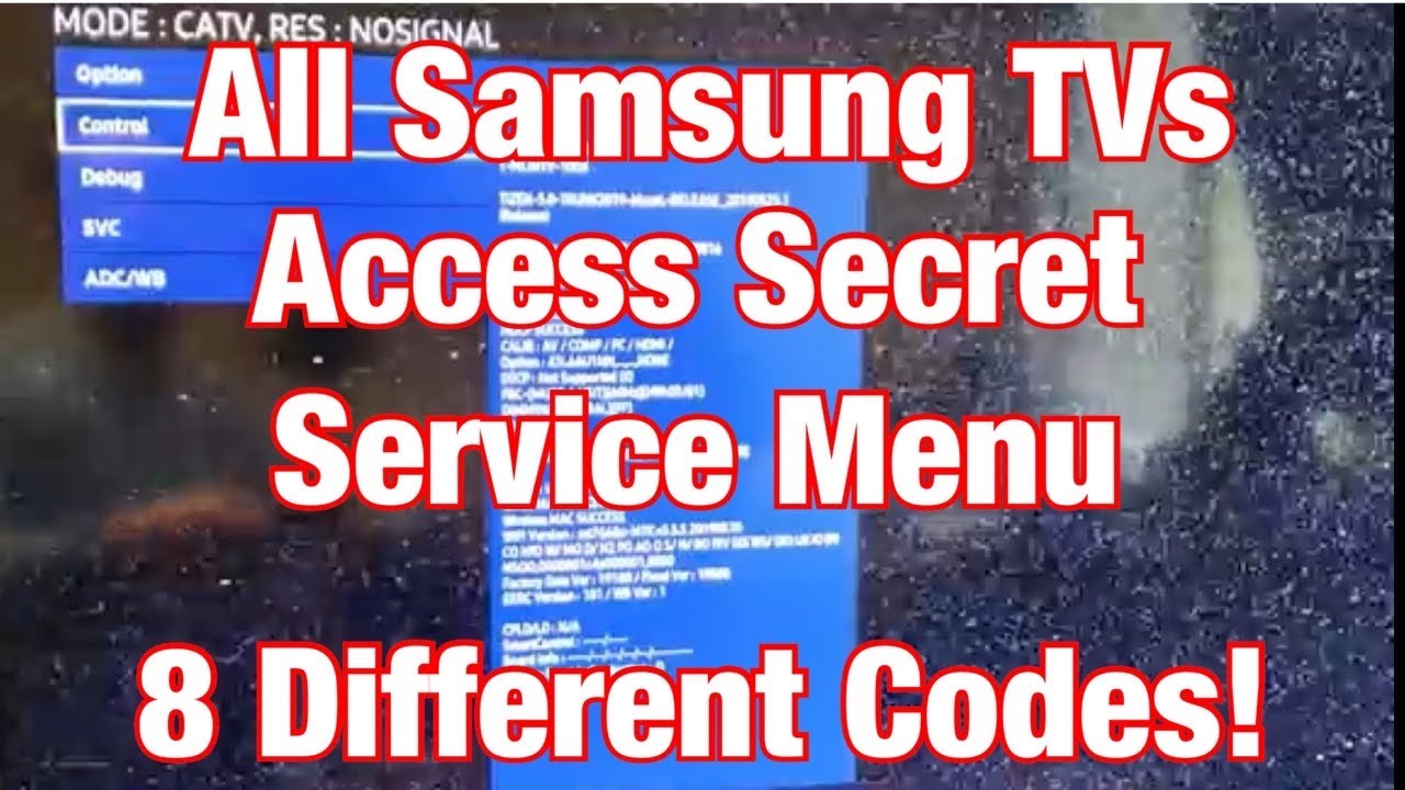 Как получить доступ к секретному «Сервисному меню» на всех телевизорах Samsung