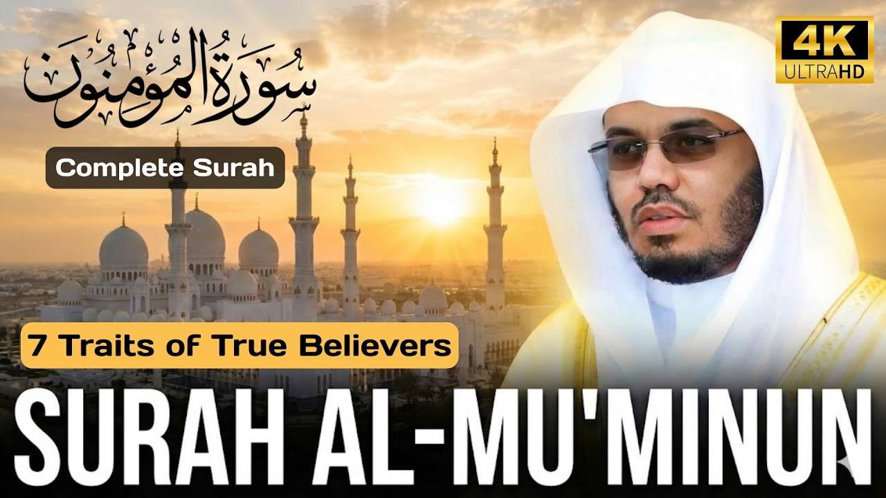Surah Al Mu’minun Full  Heart Trembling Recitation  Sheikh Yasser Al Dosari  English Translation