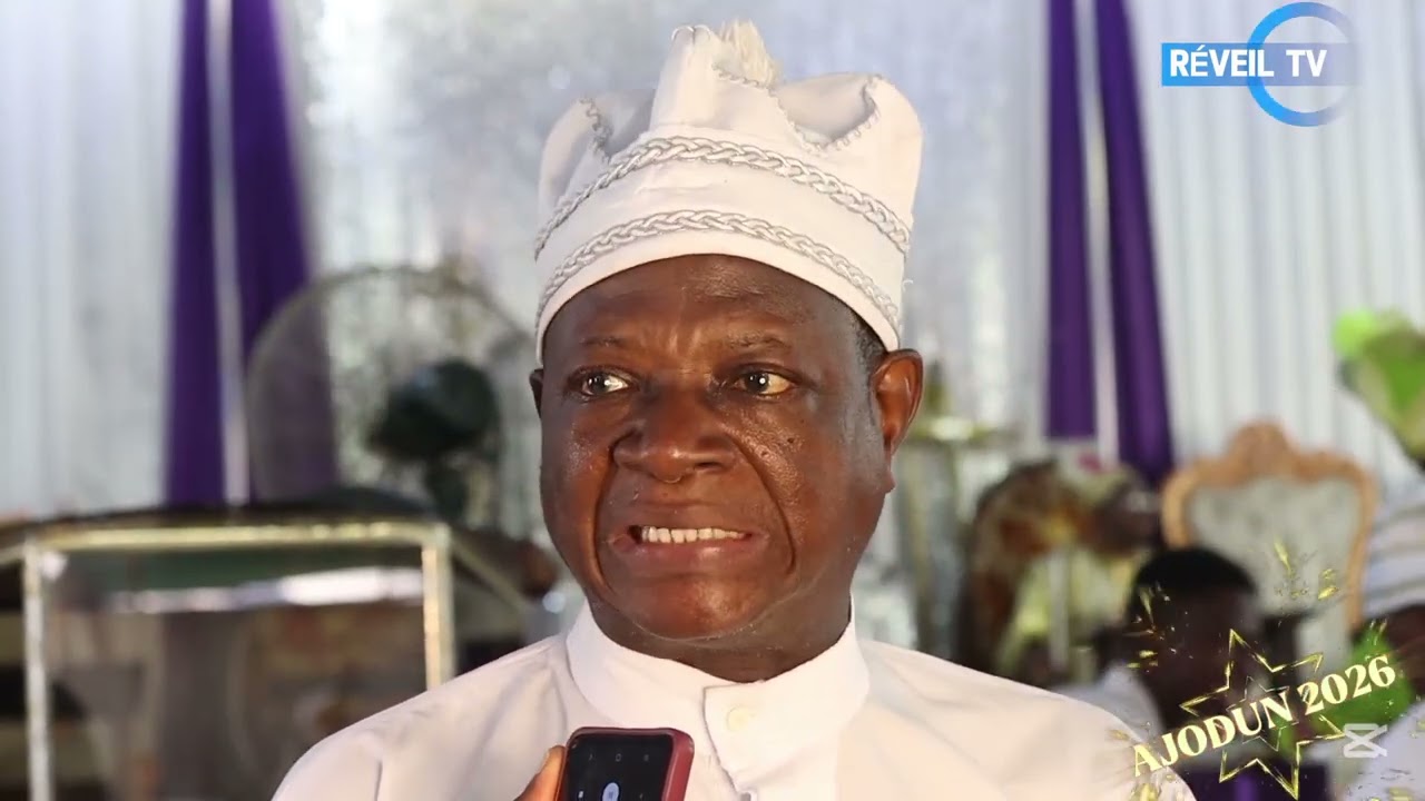 Senior Apôtre AHOHE Anicet, secrétaire de la paroisse Sainte Trinité AYELAWADJE exprime sa joie 