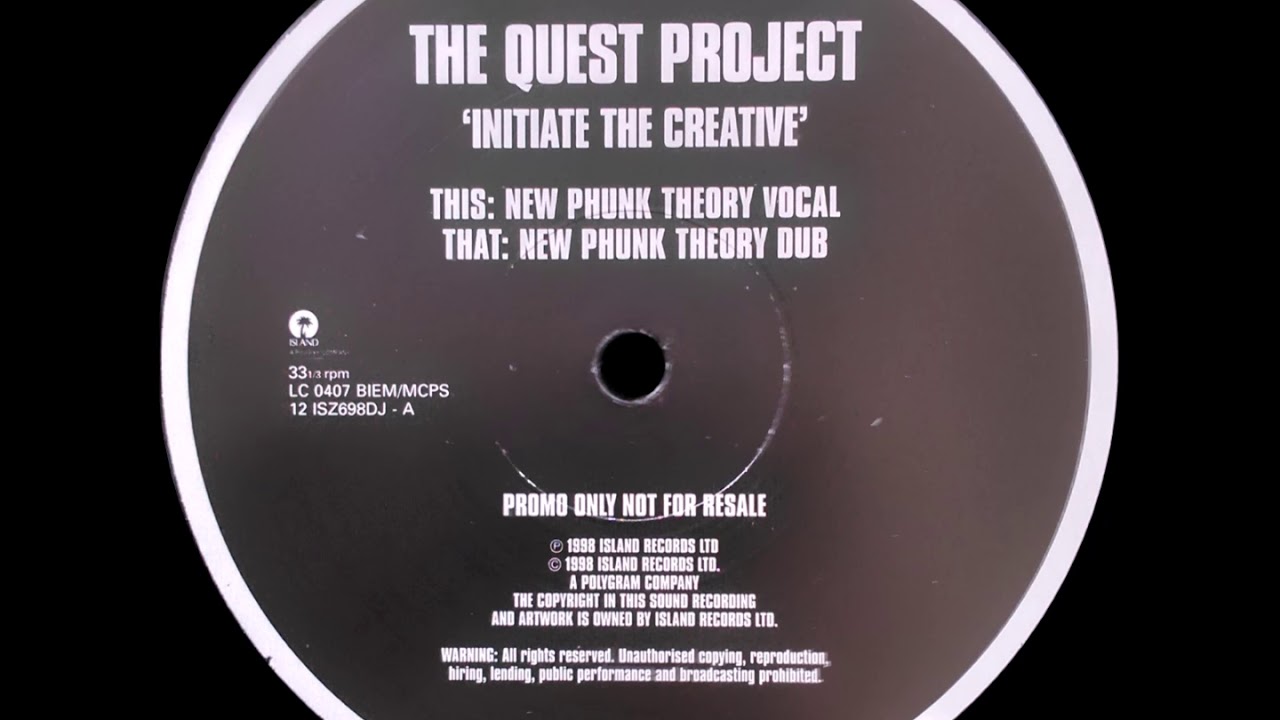 The Quest Project - Initiate The Creative (New Phunk Theory Vocal)