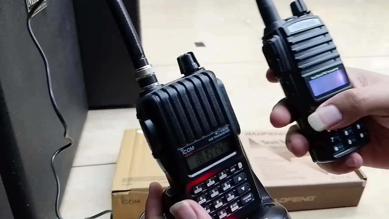 CARA SETTING HT BAOFENG UV-82 dengan HT ICOM IC-V80