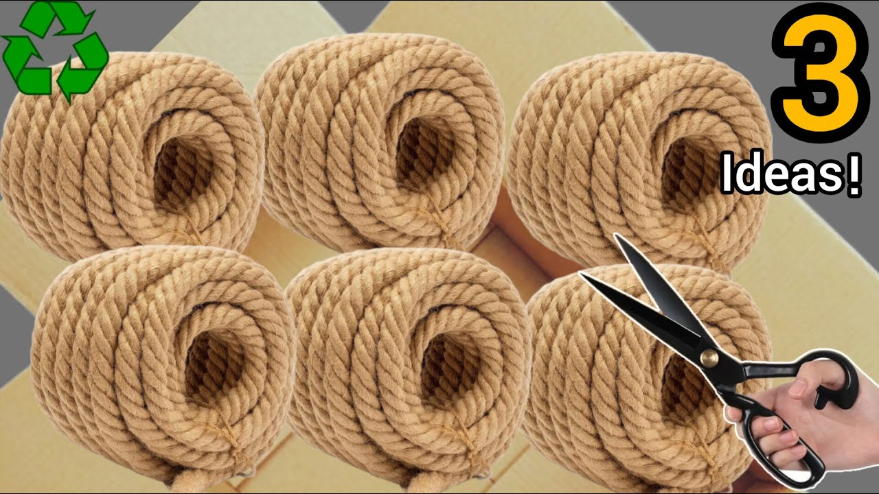 3 incredible ideas with jute rope worth hundreds of dollars 🤑/ super genius♻️