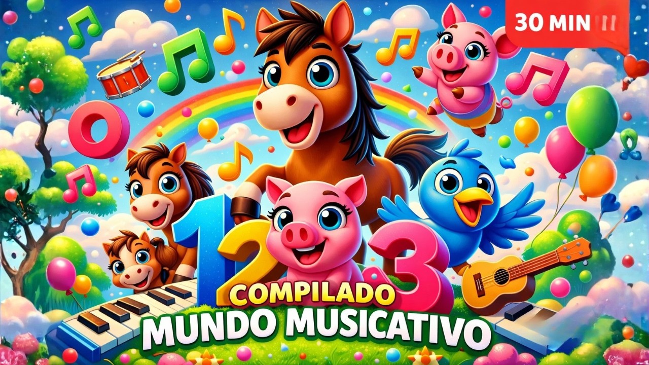 ¡Aprende con música! Canciones educativas para niños | Letras, Números, Animales y Colores