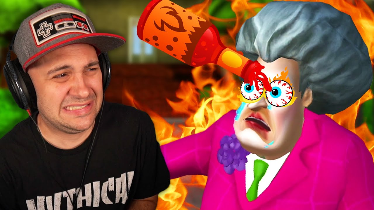 Hello Neighbor's Sister gets HOT SAUCE PUT DIRECTLY IN HER EYES! | Scary Teacher 3D