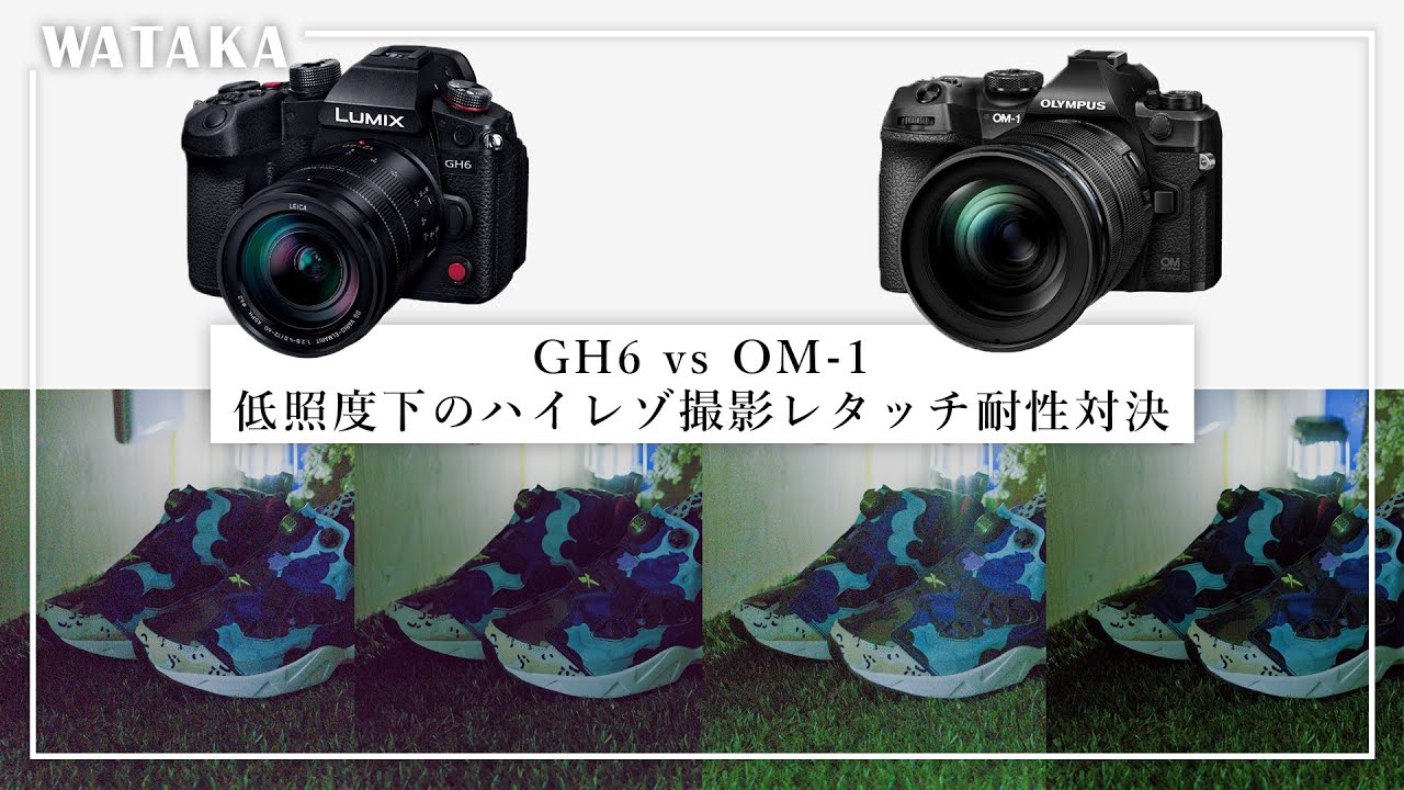 【GH6 vs OM-1】レタッチ耐性が高いのはどっちだ?!低照度下ハイレゾ撮影時のレタッチ耐性を徹底比較検証してみた【マイクロフォーサーズ】