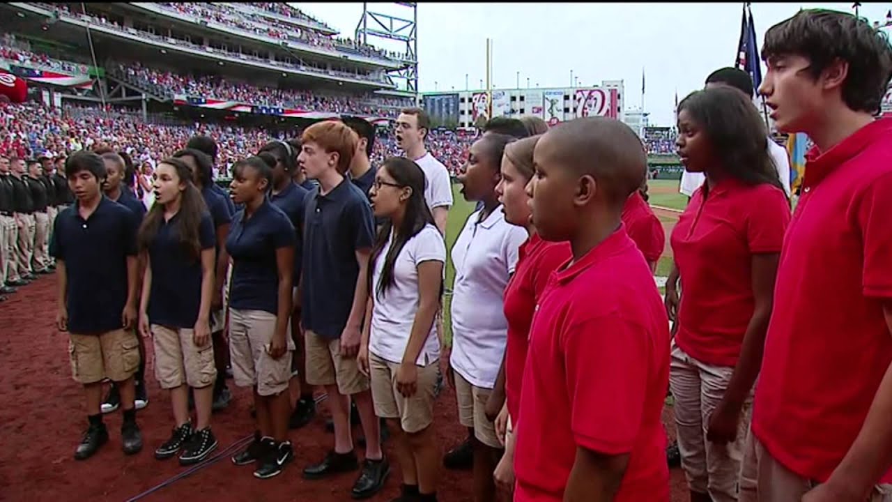 OFFICIAL (2014): The Star-Spangled Banner, Hyattsville Middle School CPA Choir, Nationals Park