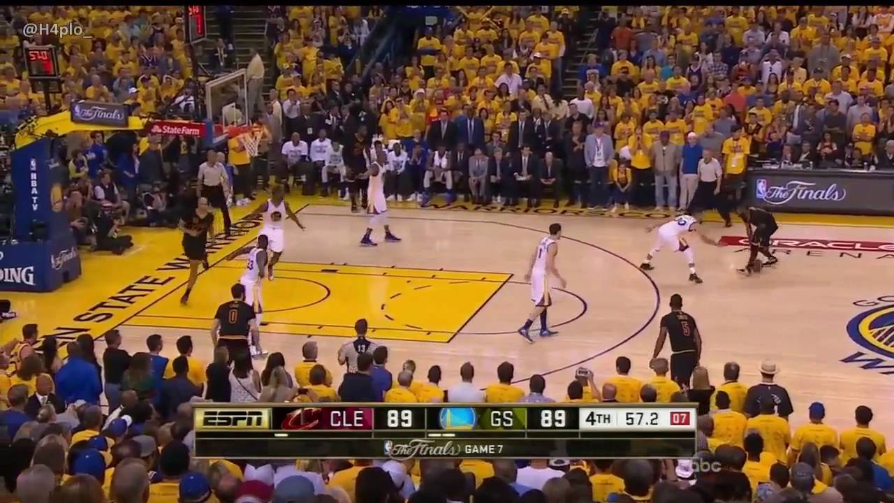 Unbelievable three point for the title by Kyrie Irving, 6/19/2016