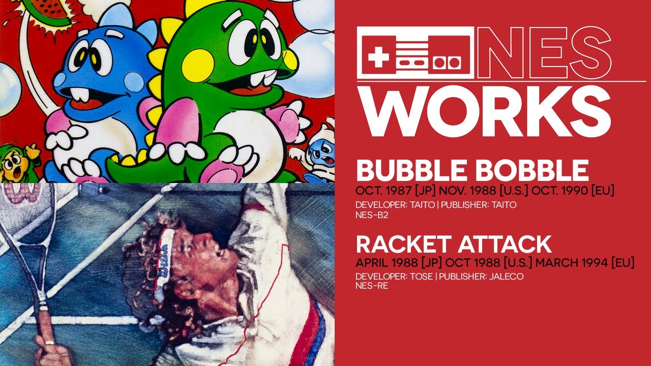 Bubble Bobble & Racket Attack retrospective: Doubles matches | NES Works #089
