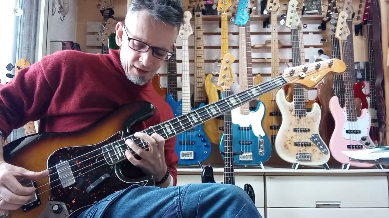 Gaban Jazz Bass Early 70s. Pre-shipment test