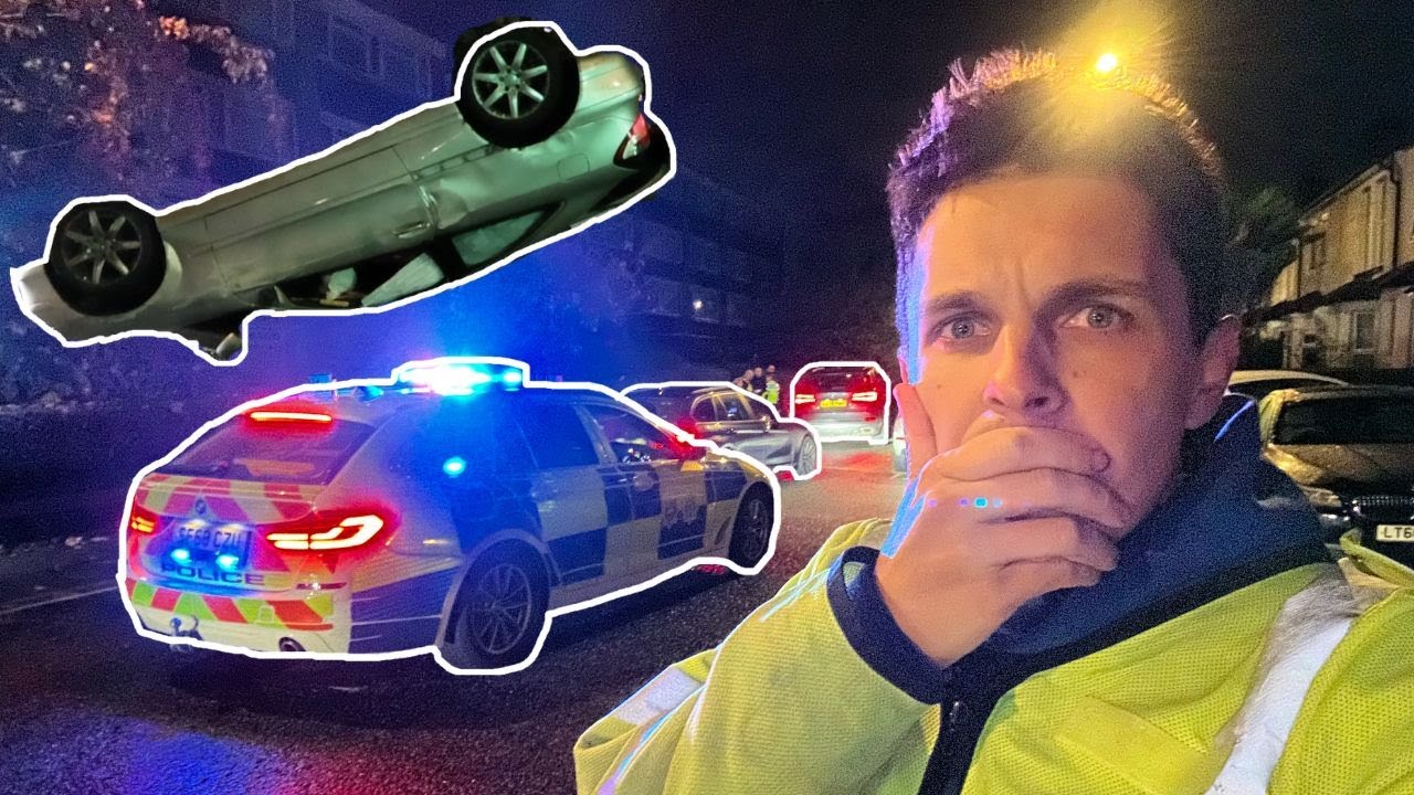 My Second Police Chase and A FLIPPED Car!