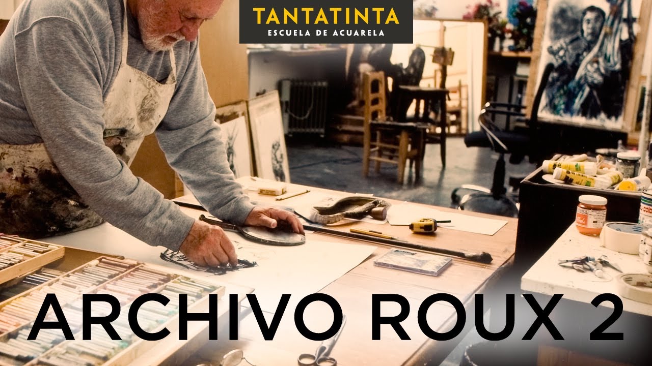 Guillermo Roux - Acuarela con modelo vivo - Obra: Desnudo en sillón azul