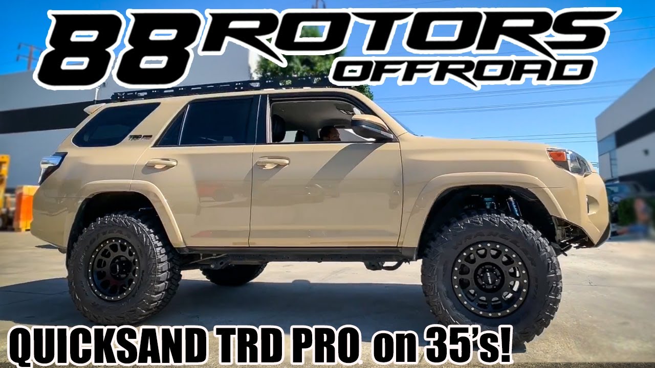 QUICKSAND TOYOTA 4RUNNER TRD PRO, ВЫСОКИЙ КЛИРЕНС, BMC, ШИНЫ 315/70/17!