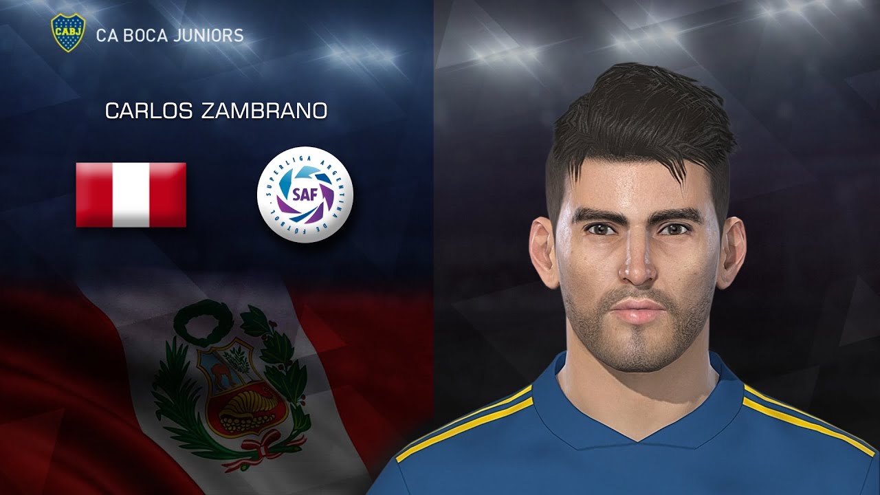 CARLOS ZAMBRANO (BOCA JUNIORS 2020/2021) - PES 2018