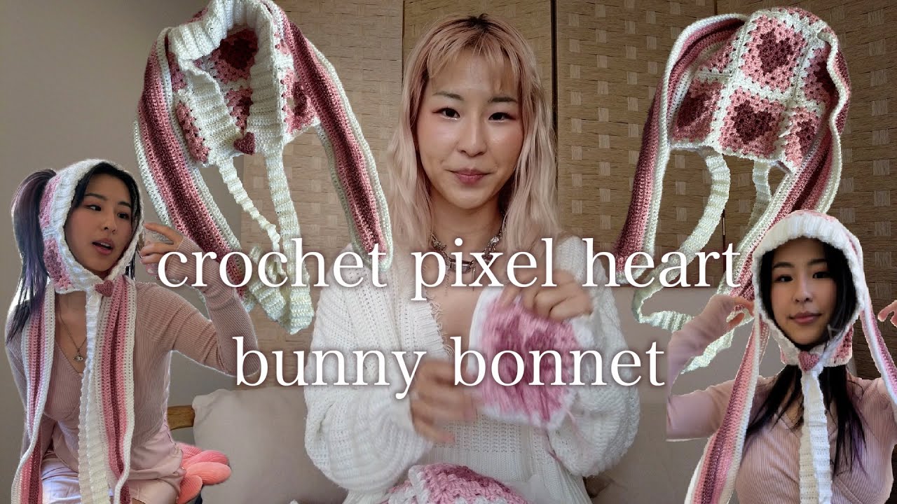 crochet bunny bonnet tutorial 💓🐰
