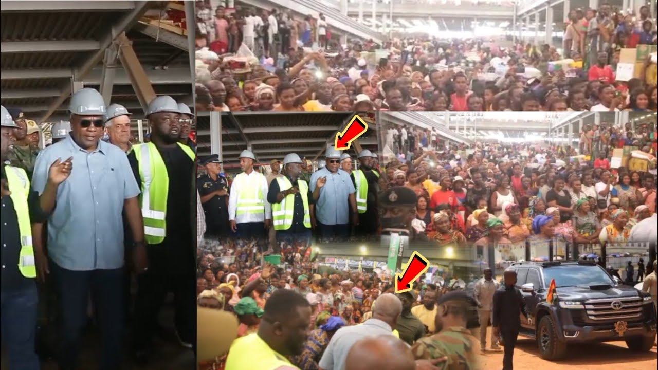 Eii Kumasi nie - kejetia market women blocked Prez Mahama as he visited kejetia face two project