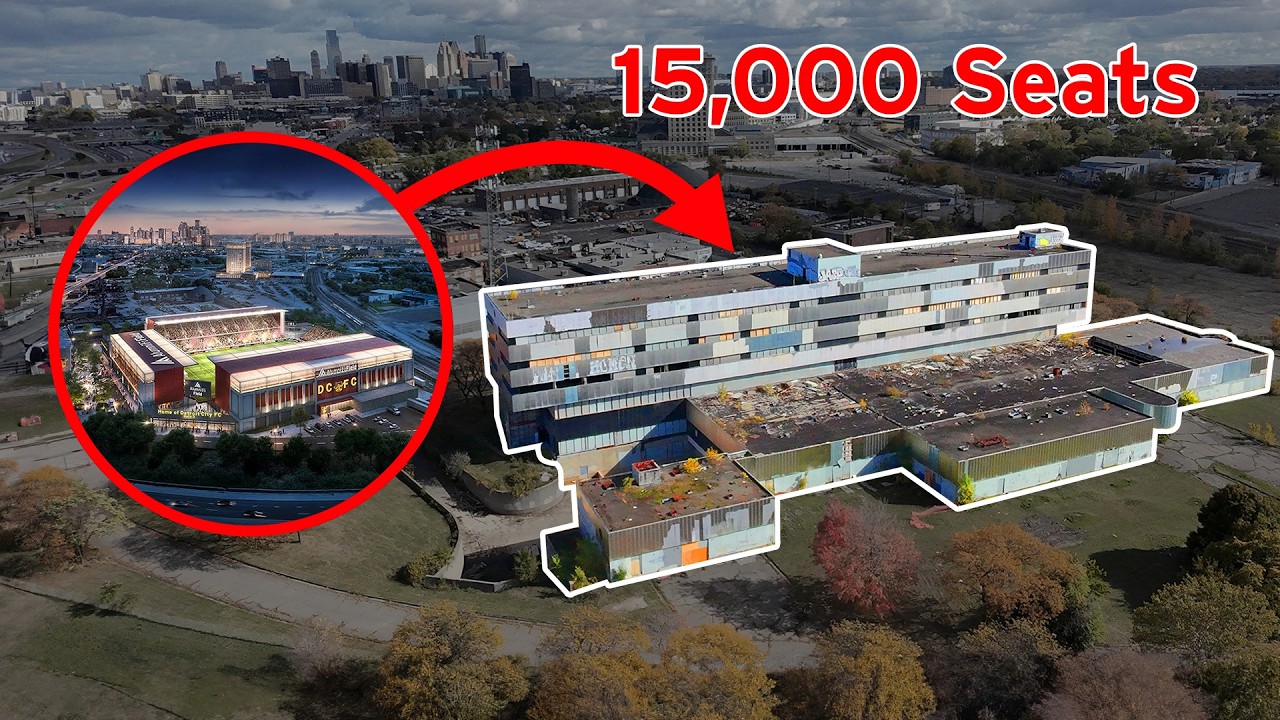 Детройт превращает заброшенную больницу в стадион на 15 000 мест