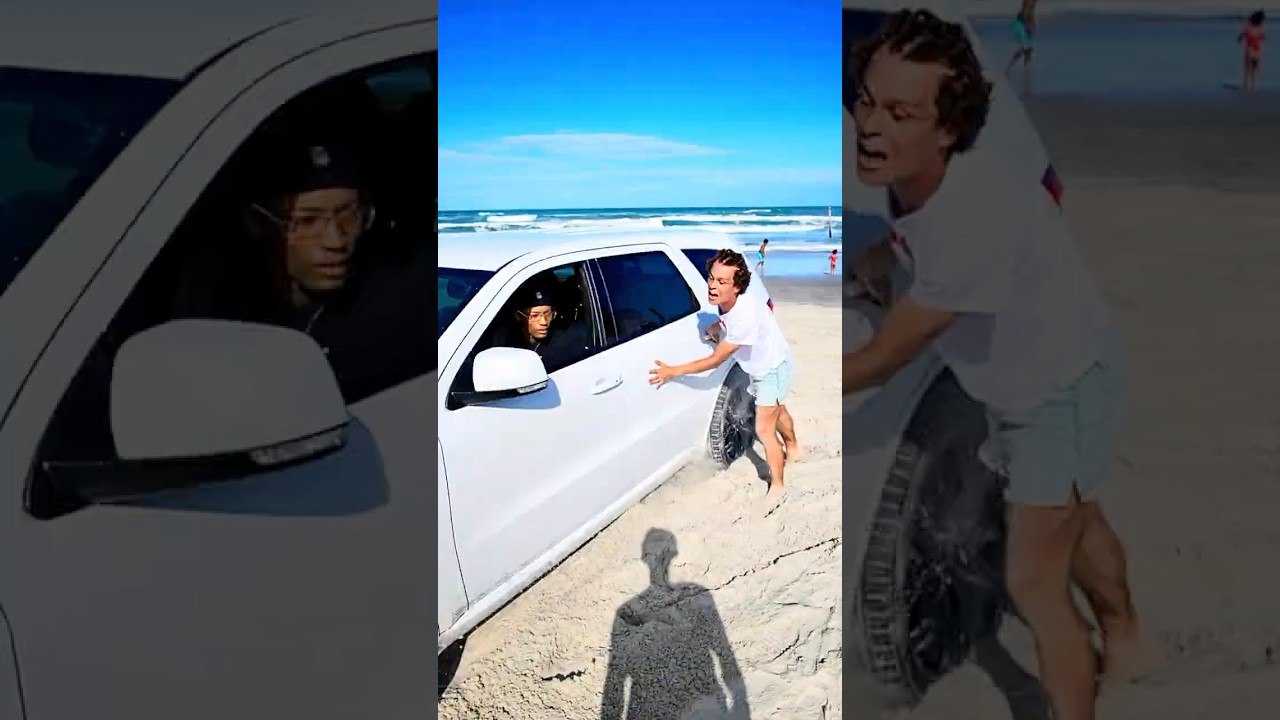 &ldquo;I Think We Can Push It Out!&rdquo; #viral #beach #dodge #daytona #springbreak