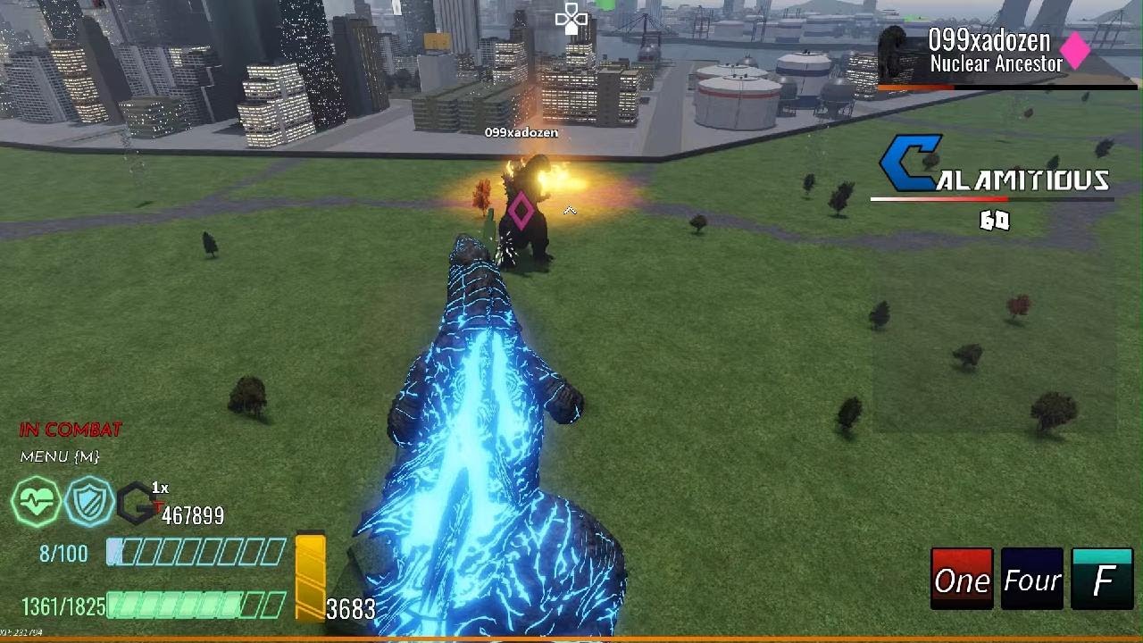 Playing as godzilla in Kaiju arisen