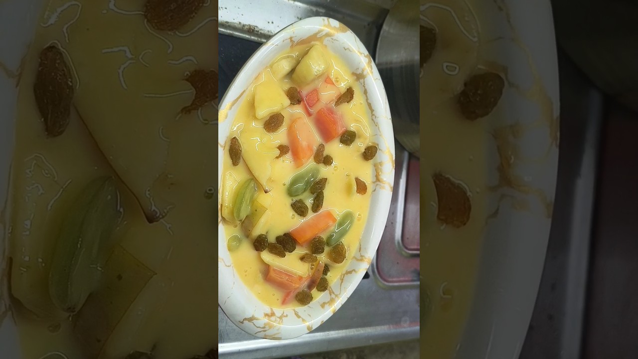 Ramzan Special Fruit Custerd #fruit #custerd #healthy #ramzanspecial #iftar #dessert #fruitsalad