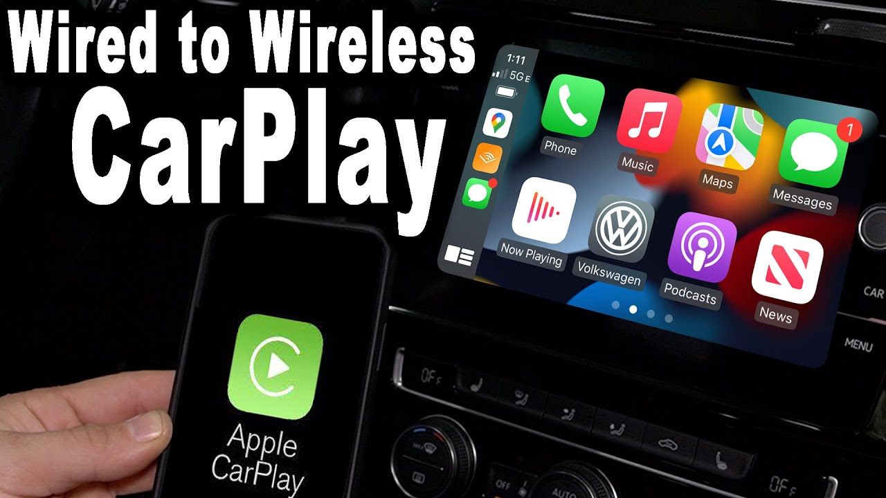 Как преобразовать проводной CarPlay в беспроводной