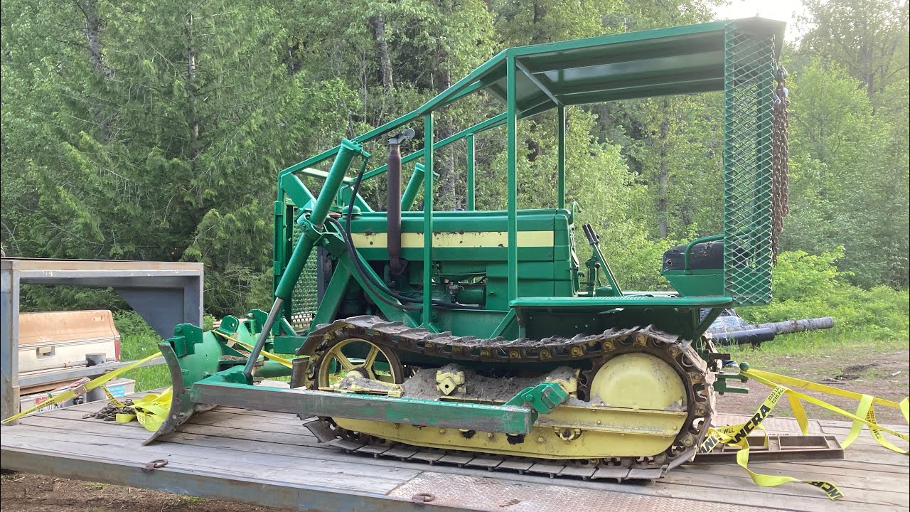 Bulldozing With A 1957 John Deere 420c Crawler