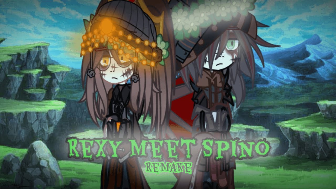 Rexy meet spino || Remake || Jurassic World || Au || Gacha