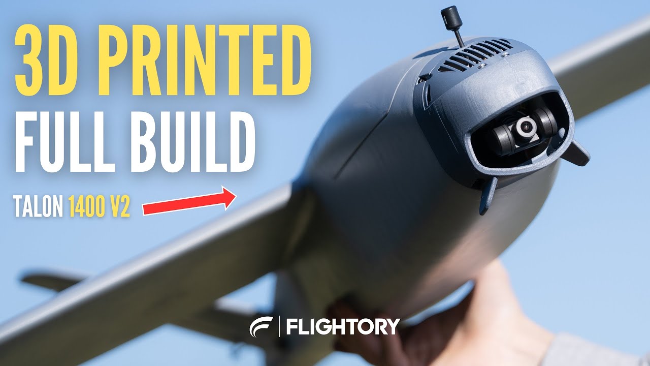 Как построить БПЛА с фиксированным крылом, напечатанный на 3D-принтере? | Talon 1400 Build