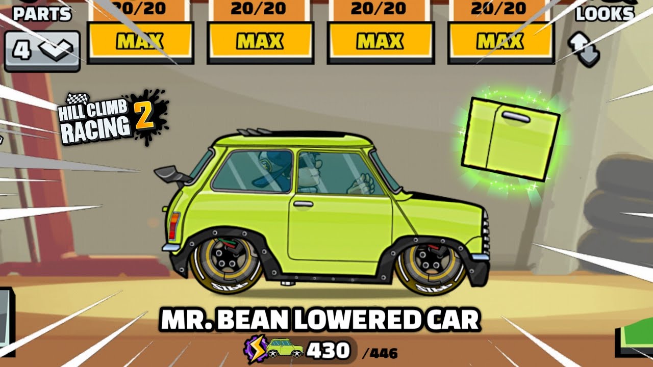 Hill Climb Racing 2 - Epic MR. BEAN LOWERED CAR😎 (Gameplay)