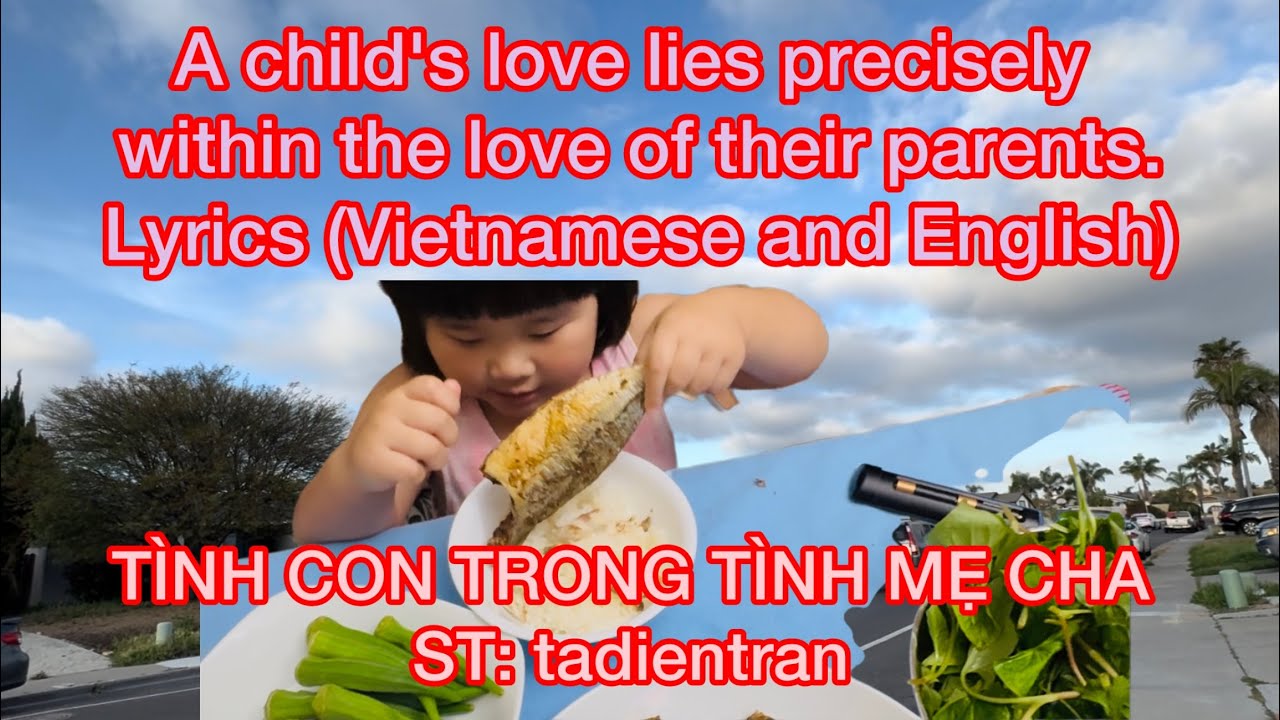 TÌNH CON TRONG TÌNH MẸ CHA _St: tadientran #music #lyrics #playtime #park #fun #bestsong #youtube 