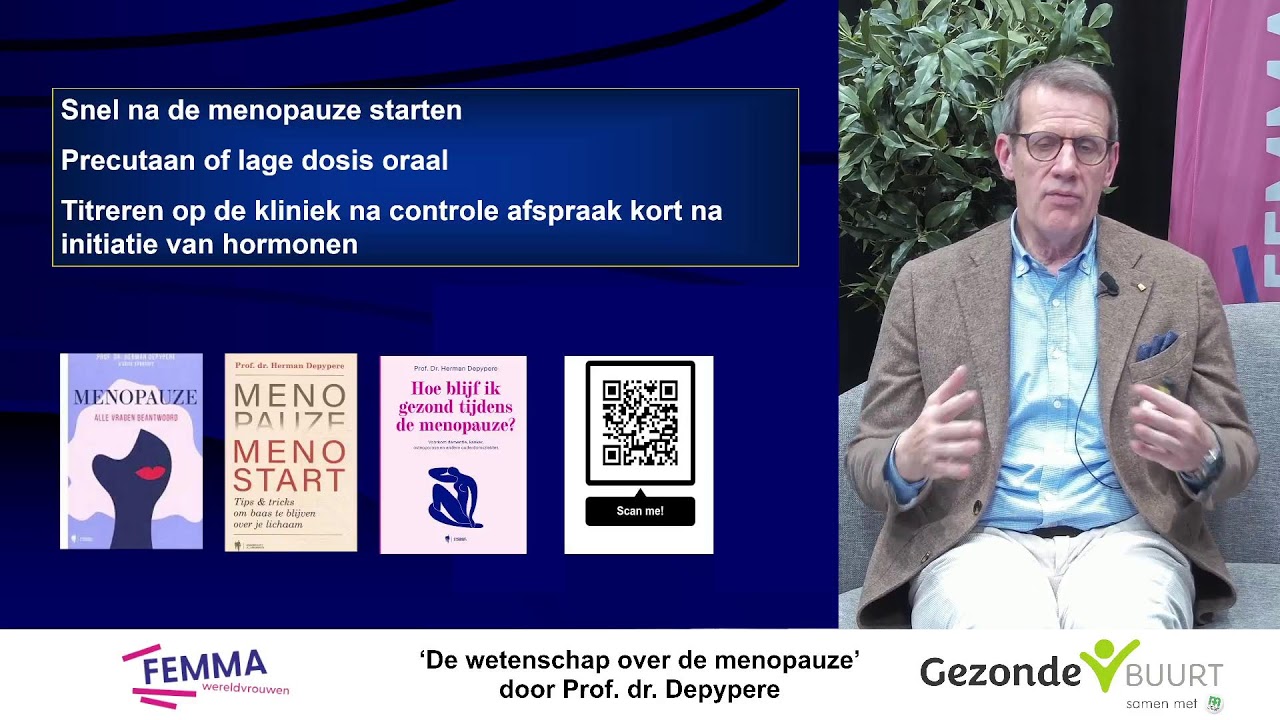 WEBINAR ‘De wetenschap over de menopauze’ door Prof. dr. Depypere - Femma