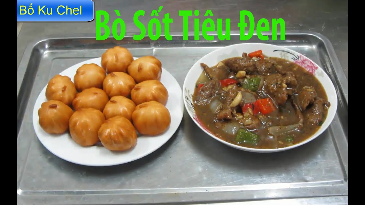 Hướng dẫn làm món Bò sốt tiêu đen - Bố Ku Chel