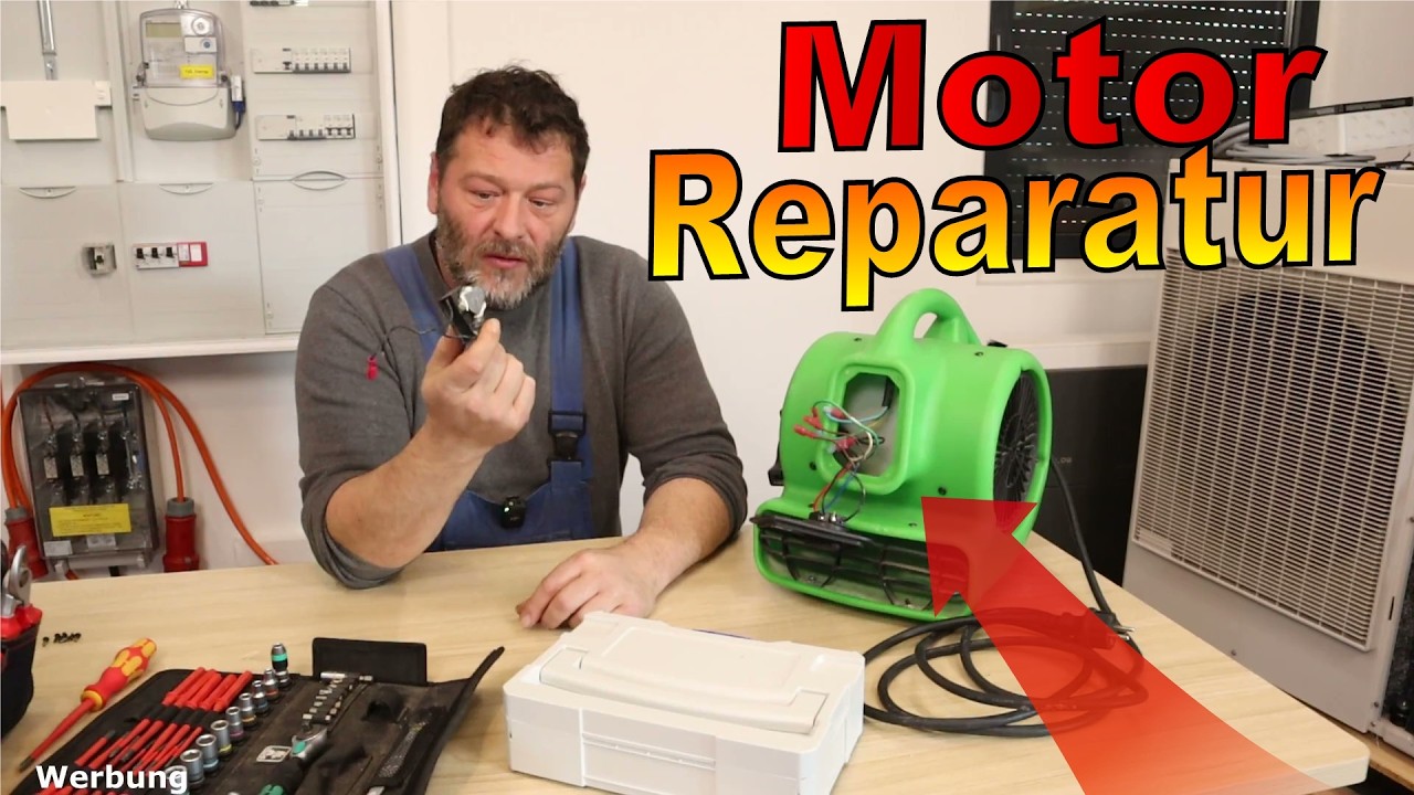 Kondensator Motor Reparatur 😱Wechselstrommotor mit Kondensator  ⚡Freunde des Stroms⚡