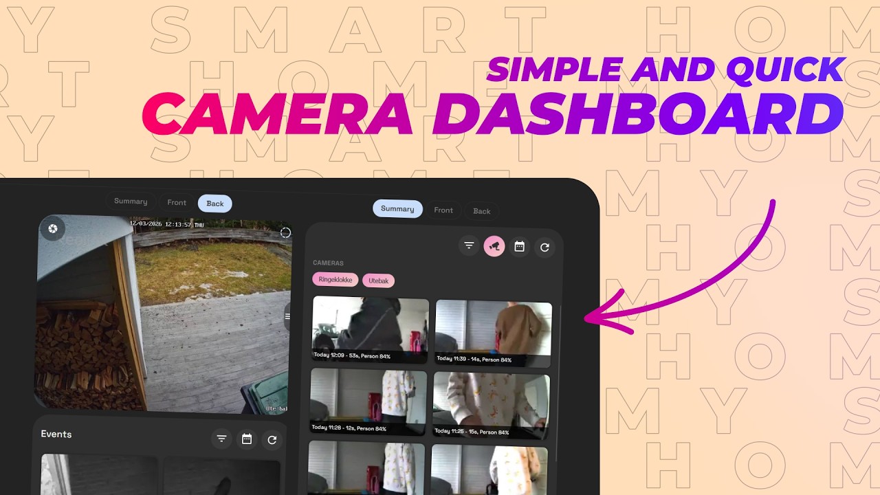 Simple and Quick Camera Dashboard in Home Assistant