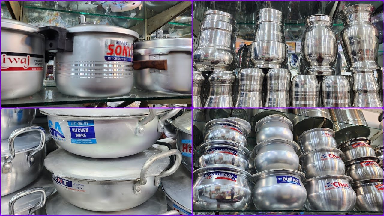 Affordable Wholesale Steel Crockery Shop Gujranwala/PressureCooker/Silver Steel Cookware/SteelBartan