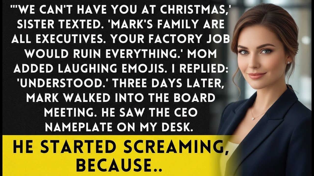 Sister Said 'Skip Christmas - Your Job's Embarrassing' - Then Her Fiancé Walked Into My Office